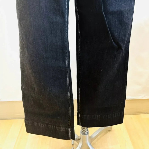GLORIA VANDERBILT Women Straight Leg Mid rise Denim Black Jeans Pants Size 10 - Picture 4 of 13